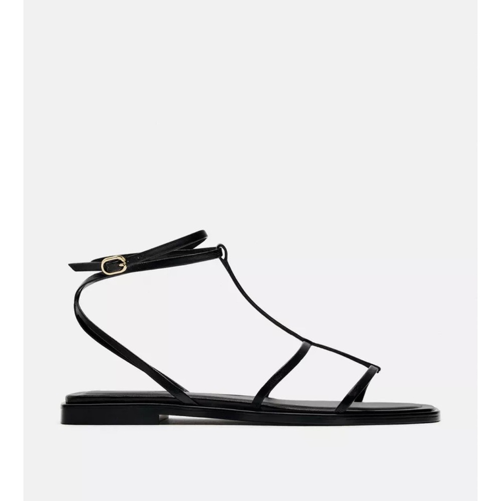Elegant Black Strappy Sandals